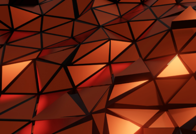 Shiny Orange Geometric Pattern