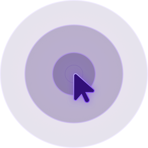 glowing mouse click